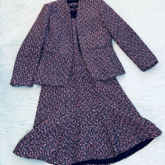 J. Crew Jackets & Blazers - J Crew Going Out Blazer and Dress in Pink Confetti Tweed